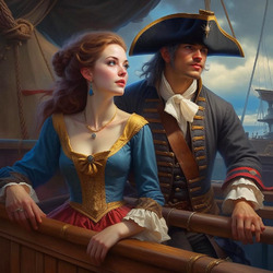 Пазл: Пират и его дама