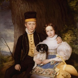 Пазл: Принц Генрих и его  сестра  София 