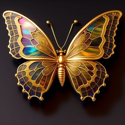Пазл: Радужная бабочка