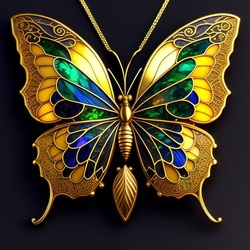 Пазл: Златокрылая бабочка