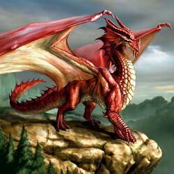 Пазл: Красный дракон