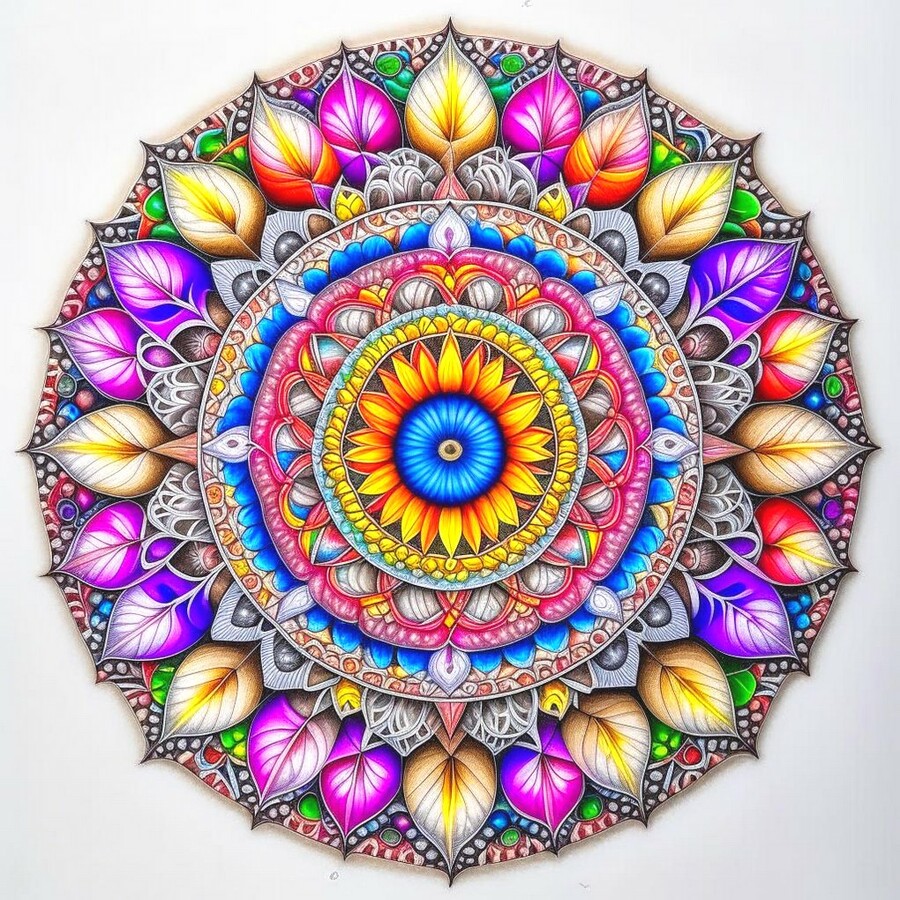 Пазл «Мандала» из 289 элементов | Собрать онлайн пазл №286072