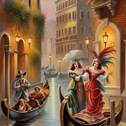 Пазл: Венецианский карнавал