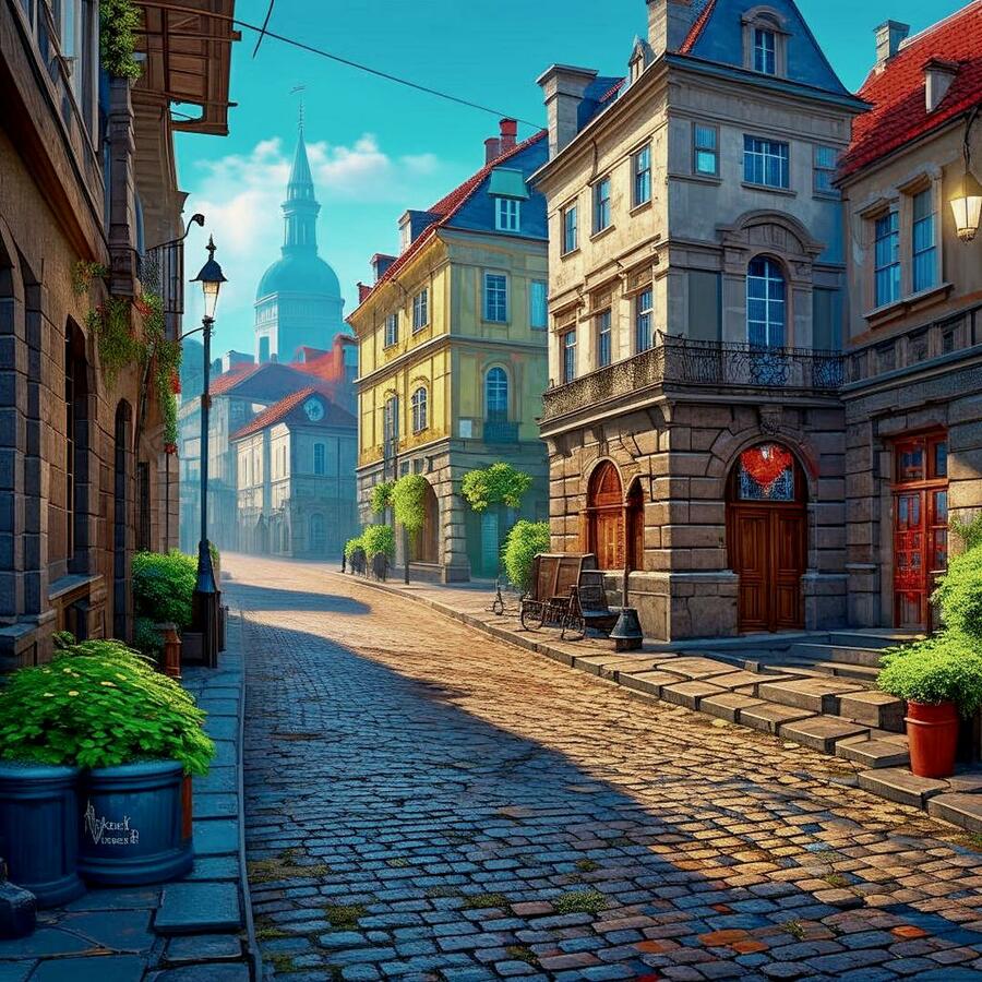 Пазл «Улочки старой Вены» из 324 элементов | Собрать онлайн пазл №286283