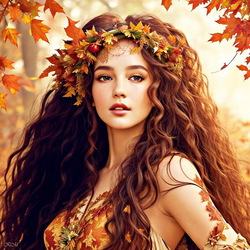 Пазл: Девушка Осень