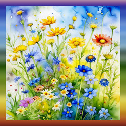 Пазл: Полевые цветы