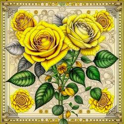 Пазл: Жёлтые розы