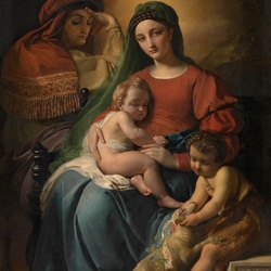 Пазл: Святое семейство с младенцем Иоанном Крестителем 