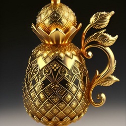 Пазл: Золотой кувшин-ананас
