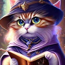 Пазл: Волшебная кошка