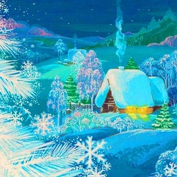 Пазл: Дом в снегу