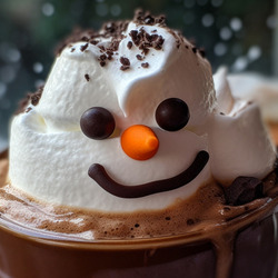 Пазл: Кофе со снеговиком