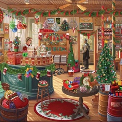 Пазл: Рождественский магазин