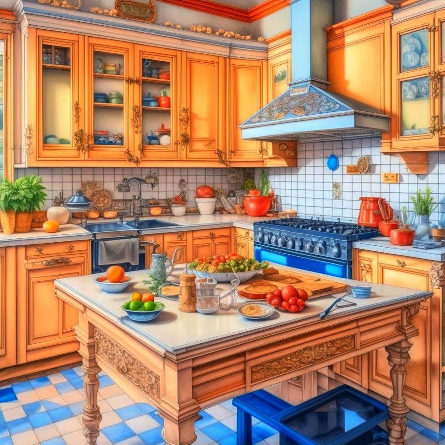 Пазл «Необычная кухня» из 289 элементов | Собрать онлайн пазл №289225