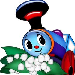 Пазл: Паровозик из Ромашкова