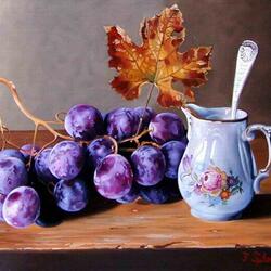 Пазл: Виноград в живописи