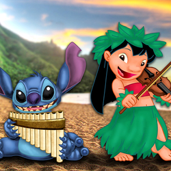 Пазл: Лило и Стич