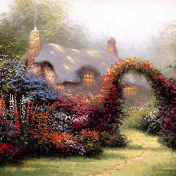 Пазл: Цветочная арка