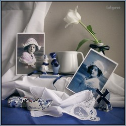 Пазл: Девочка с белым тюльпаном