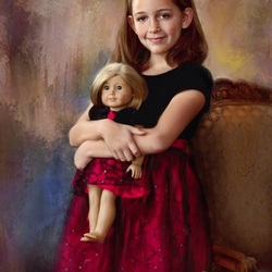 Пазл: Девочка с куклой