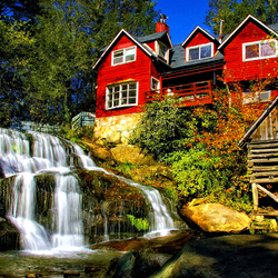 Пазл: Маленький водопад