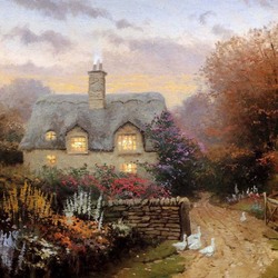 Пазл: Открытая калитка