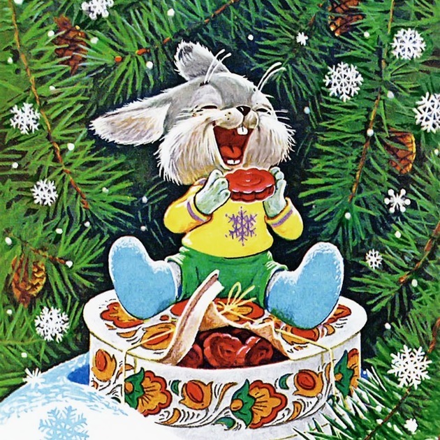 Пазл «Зайчик с печенькой» из 100 элементов | Собрать онлайн пазл №289832