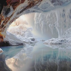 Пазл: Замерзшая пещера