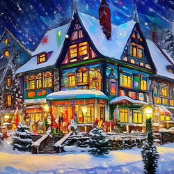 Пазл: Новогодние огни