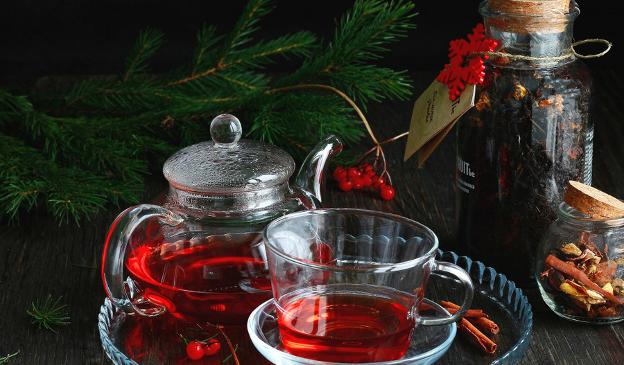 Пазл «Чай с елкой» из 170 элементов | Собрать онлайн пазл №291853