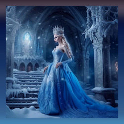 Пазл: Снежная королева в замке