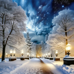 Пазл: Зимний пейзаж