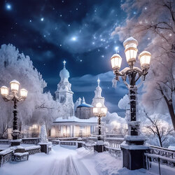 Пазл: Зимний пейзаж