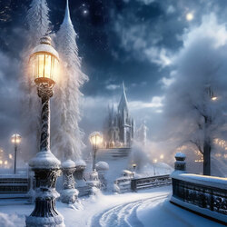 Пазл: Зимний пейзаж