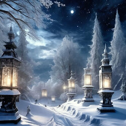 Пазл: Зимний пейзаж