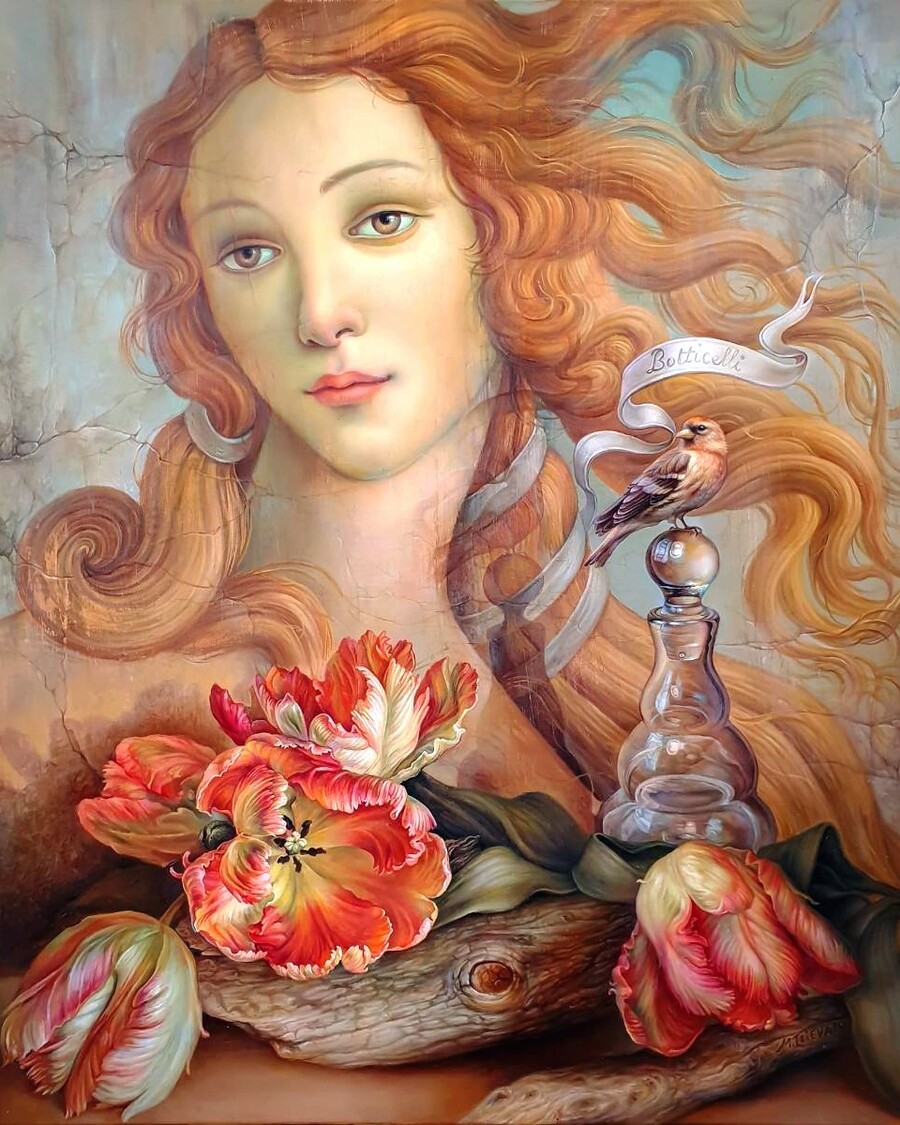 Пазл «В стиле Боттичелли» из 320 элементов | Собрать онлайн пазл №293577