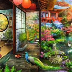 Пазл: Японский чайный домик в Киото