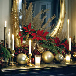 Пазл: Новогоднее зеркало