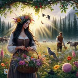 Пазл: Лесная ведунья