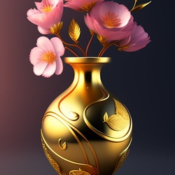 Пазл: Золотая ваза