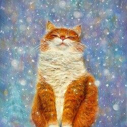 Пазл: Рыжий кот - примета счастья