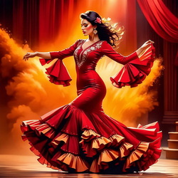 Пазл: Танцовщица фламенко