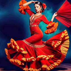 Пазл: Танцовщица фламенко