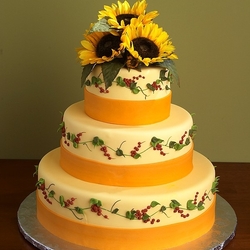 Пазл: Торт с подсолнухами