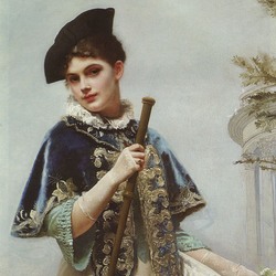 Пазл: Девушка с флейтой