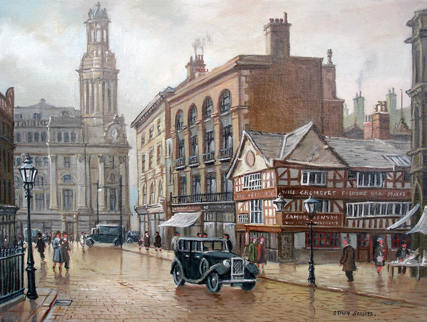 Старая добрая англия. «Добрая Старая Англия» дмккенс. Городской пейзаж Steven Scholes. Город Манчестер Англия 1832 год. Город Манчестер Англия 19 век картина.