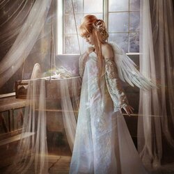 Пазл: Ангел у колыбели