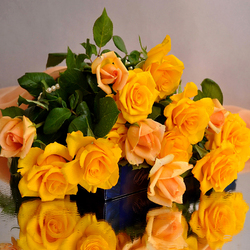 Пазл: Желтые розы