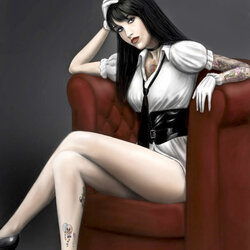 Пазл: Кресло бургундного цвета