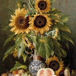 Пазл: Натюрморт с подсолнухами